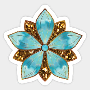 Star Flower Art Sticker